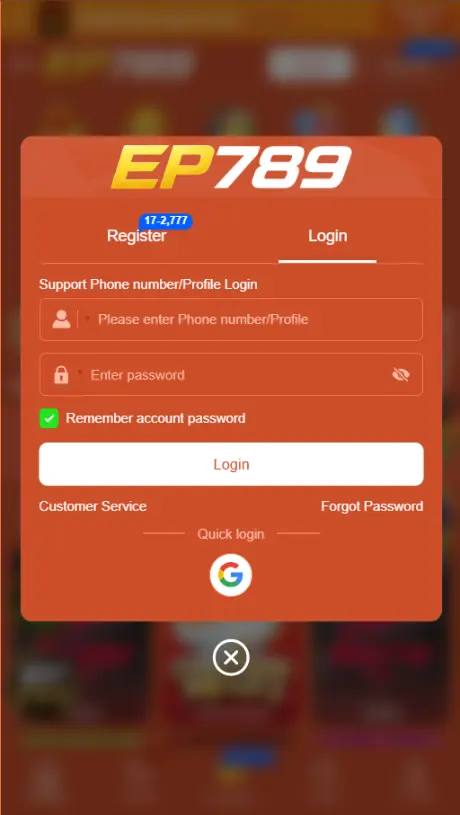 EP 789 Game Login